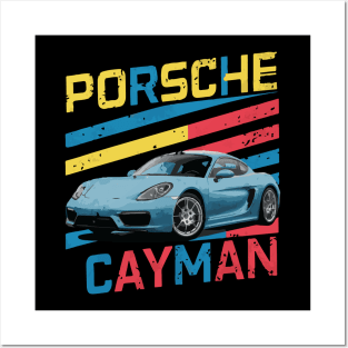 Porsche Cayman Vintage Car Classic Posters and Art